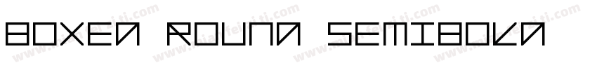 Boxed Round SemiBold字体转换